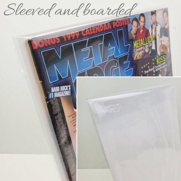 Metal Edge Magazine Vintage 1999 Metallica Korn Marilyn Manson KISS w/ Calendar - Picture 3 of 10